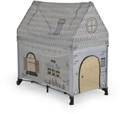 Cangaroo Playhouse házikó utazóágy 2 szintes, tetővel, kibújóval szürke