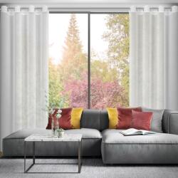 Eurofirany Luna fényes cérnával átszőtt eső hatású függöny Fehér 140x250 cm (HS419664)