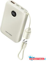 Vention FKAN0-C 10000mah, (bézs, 22, 5W), powerbank (FKAN0-C) - nyomtassotthon