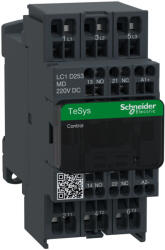 Schneider Electric TeSys D - LC1D253MD - DC mágneskapcsoló, 11kW/25A (400V, AC3) , rugós csatlakozás, 1Z+1NY (LC1D253MD)