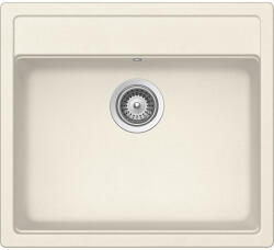 SCHOCK Schock Nemo N-100 konyhai mosogatótálca Cristalite Vanilla 570 x 510 mm, gránit kompozit, hagyományos beépítés, világos bézs (NEMN100VANI)