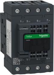 Schneider Electric TeSys D - LC1DT60A3P7 - 4 pólusú Everlink mágneskapcsoló AC1 415V 60A rugós vezérlő sorkapoccsal 230V AC 50/60Hz (LC1DT60A3P7)