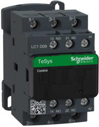 Schneider Electric TeSys D - LC1D09M7 - AC mágneskapcsoló, 4kW/9A (400V, AC3) , csavaros csatlakozás, 1Z+1NY (LC1D09M7)
