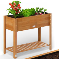 CASARIA Virágláda 100x40x84 cm - akác (109889)