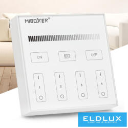 MIBOXER RF 2.4G SIMA LED Szalaghoz Fali Távirányító 4 Zónás fehér (3172471905)