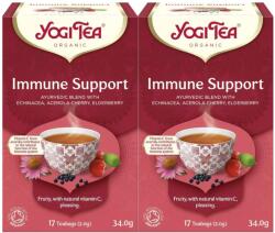YOGI TEA 2x Bio Immune Support immunerősítő tea készlet, 17 tasak, 34.0 g