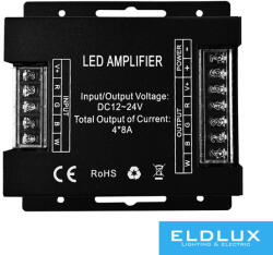 UNO LED UNO LED12V/24V-os RGB/RGBW LED szalag jelerősitő 4×8A IP20 (2792913952)