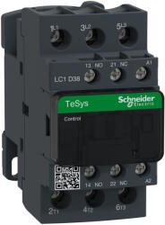 Schneider Electric TeSys D - LC1D38E5 - LC1D AC mágneskapcsoló, 18, 5kW/38A (400V, AC3) , csavaros csatlakozás, 1Z+1NY, 48VAC tekercsfeszültség, 50Hz (LC1D38E5)