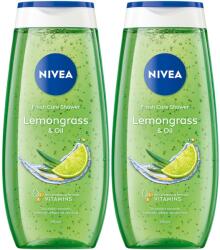 Nivea Csomag: NIVEA Citromfű és olaj tusfürdő, 2x500 ml