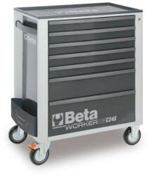  BW 2400S-G7/AUTO Worker 7 fiókos szerszámkocsi 262 darabos szerszámkészlettel