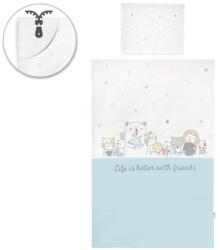 Lorelli 5 részes ágynemű garnitúra - Boldog barátok kék (3800166120997)