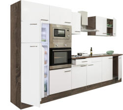 Leziter 330 Yorki Konyhablokk - Yorki Tölgy Korpusz, Selyemfényű Fehér Front