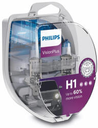 Philips Set 2 becuri auto h1 vision plus philips (ph-h1vp) - cel