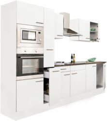 Leziter Yorki 300 Konyhablokk - Fehér Korpusz, Selyemfényű Fehér Front