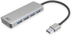 ACT AC6121 4-portos USB3.0 HUB Grey (AC6121) - pcland