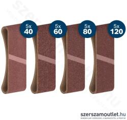 Bosch PRO X440 Csiszolószalag készlet, G40/G60/G80/G120, 20db-os, 75x457mm (2608623336) (2608623336)