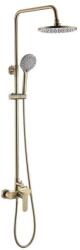 Inter Ceramic Душ система със смесител, пита, слушалка и шлаух Тренто ICF 6237 BRUSH GOLD, Inter Ceramic (6237 BRUSH GOLD)
