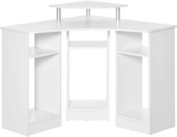 HomCom L alakú sarok Asztal, Fehér
