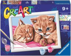 Ravensburger Set de pictură după numere Ravensburger CreArt - Pisicuțe (7023562)