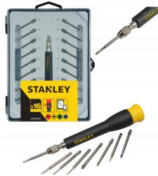 STANLEY 16 Db-os Precíziós Csavarhúzó Készlet Kazettában (626330)
