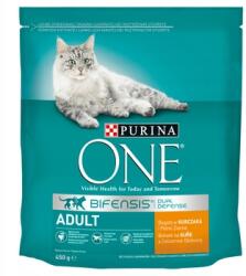 ONE Purina Eledel One Adult Cat Csirke És Teljes Kiőrlésű 450G