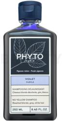 PHYTO Purple No Yellow Shampoo tonizáló sampon a sárga tónusok semlegesítésére 250 ml