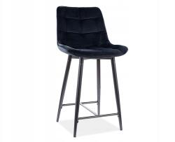 Signal Félhoker bárszék Chic H-2 Velvet fekete Sig (CHICH2VCC)