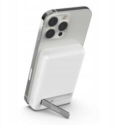 Belkin Powerbank 5000 mAh, 7, 5 W, mágneses, vezeték nélküli, állvánnyal, fehér (BPD004btWT)