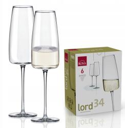 Rona Pezsgős poharak Lord 340ml fuvola (6 Db) (1011)
