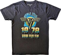 Van Halen World Tour '78 Rövid ujjú póló Black 2XL (VHTS18MB05)