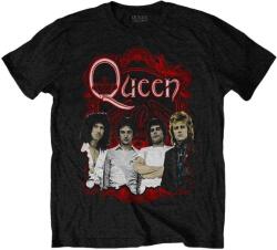 Queen Ing Ornate Crest Photo Unisex Black M (QUTS78MB02)