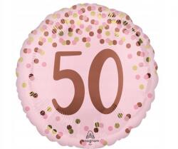 Amscan Fólia lufi 18 Pretty pink 50th birthday