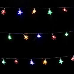 Aigostar - LED RGBY външна коледна гирлянда 100xLED/8 функции 3xAA 10m IP44 звезди (AI2157)