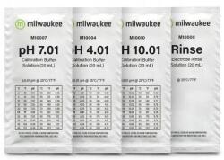 Milwaukee Kalibráló folyadékok ph mérőkhöz 25x 20ml Milwaukee tasak 4.0 7.0 10.0 (M1000AB)