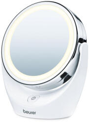 Beurer Oglinda cosmetica Beurer BS 49, 11 cm, lumina cu LED, cromat, rotativa, alb (BS 49)