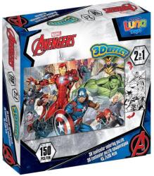 Luna Luna: Bosszúállók 2 az 1-ben 150db-os 3D színezhető puzzle (000506191) - jatekshop