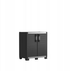 Keter tárolószekrény, fekete-ezüst, 99×54×89cm, állítható polc (003194)