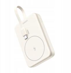 UGREEN Mágneses powerbank 10000mAh Ugreen PB760, beépített kábel, 20W (bézs) (UGREEN)