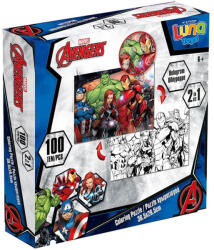 Luna Luna: Bosszúállók 2 az 1-ben 100db-os színezhető puzzle (000506165) - jatekshop