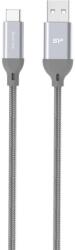 Silicon Power Boost Link Nylon LK30AC töltő-/adatkábel 1m szürke (SP1M0ASYLK30AC1G) (SP1M0ASYLK30AC1G)