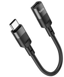 hoco. Adapter Kábel Lightning Aljzat - Type-C, 10cm, Fekete