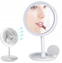 Verk Group Kozmetikai smink tükör led ventilátorral (15786)