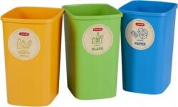 Keter Szelektív hulladékgyűjtő kosár szett 3x10L Eco Friendly 3230 (249841)