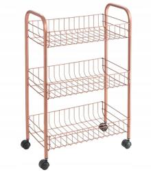 Metaltex Márkás Mobil Konyhai Kocsi Szekrény Gurulós Könyvespolc Fürdőszoba Svájci (1016971)