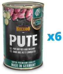 BELCANDO Super Premium Pulyka, rizs, cukkini 6x400 g nedves kutyaeledel