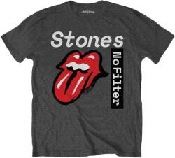 The Rolling Stones No Filter Text Charcoal Grey S Ing (RSTS98MC01)