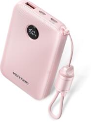 Vention FKAP0-C 10000mah, (rózsaszín, 22, 5W), powerbank