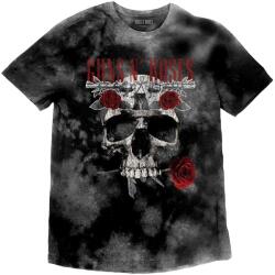 Guns N' Roses Flower Skull Dip-Dye on Grey S Ing (GNRTS94MDD01)