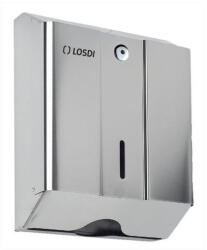 LOSDI Rozsdamentes V hajtogatott kéztörlő adagoló matt (DA503XSZADCO0104F)
