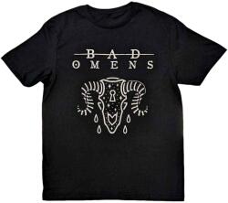 Bad Omens Ram Skull Rövid ujjú póló Black S (BOTS01MB01)